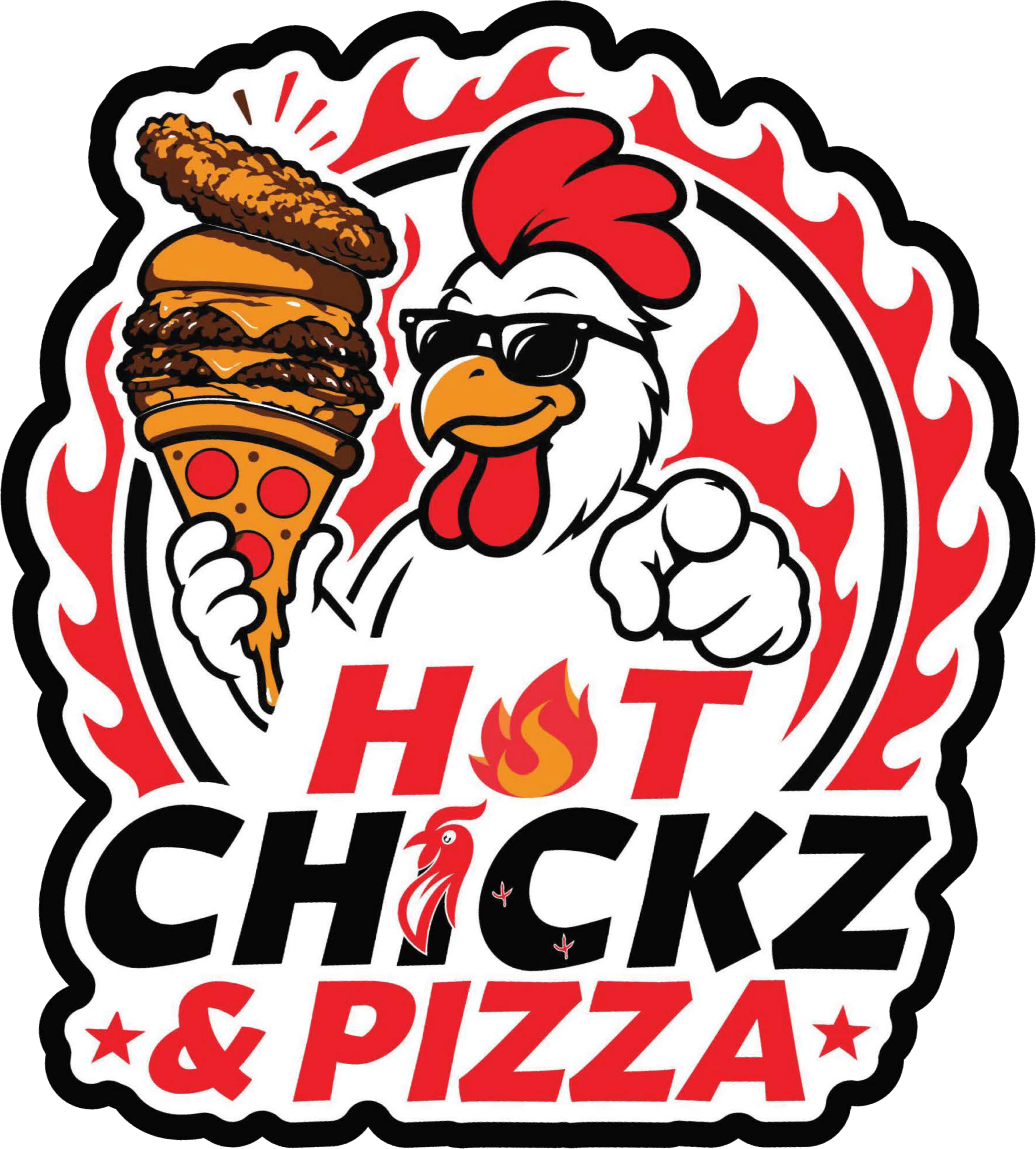 LOGO BLACK RED ICECREAM CONE